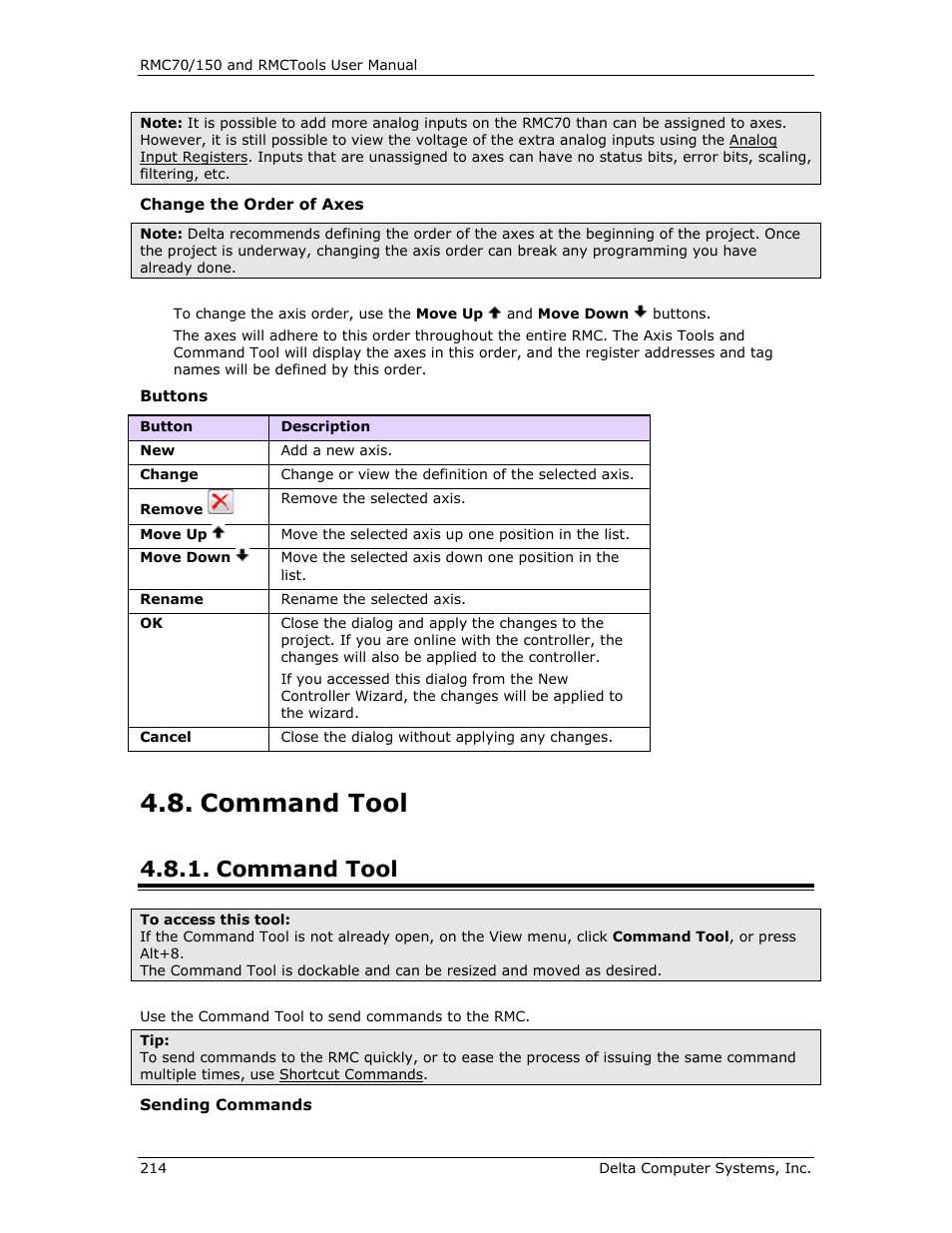 Command tool | Delta RMC151 User Manual | Page 234 / 1221