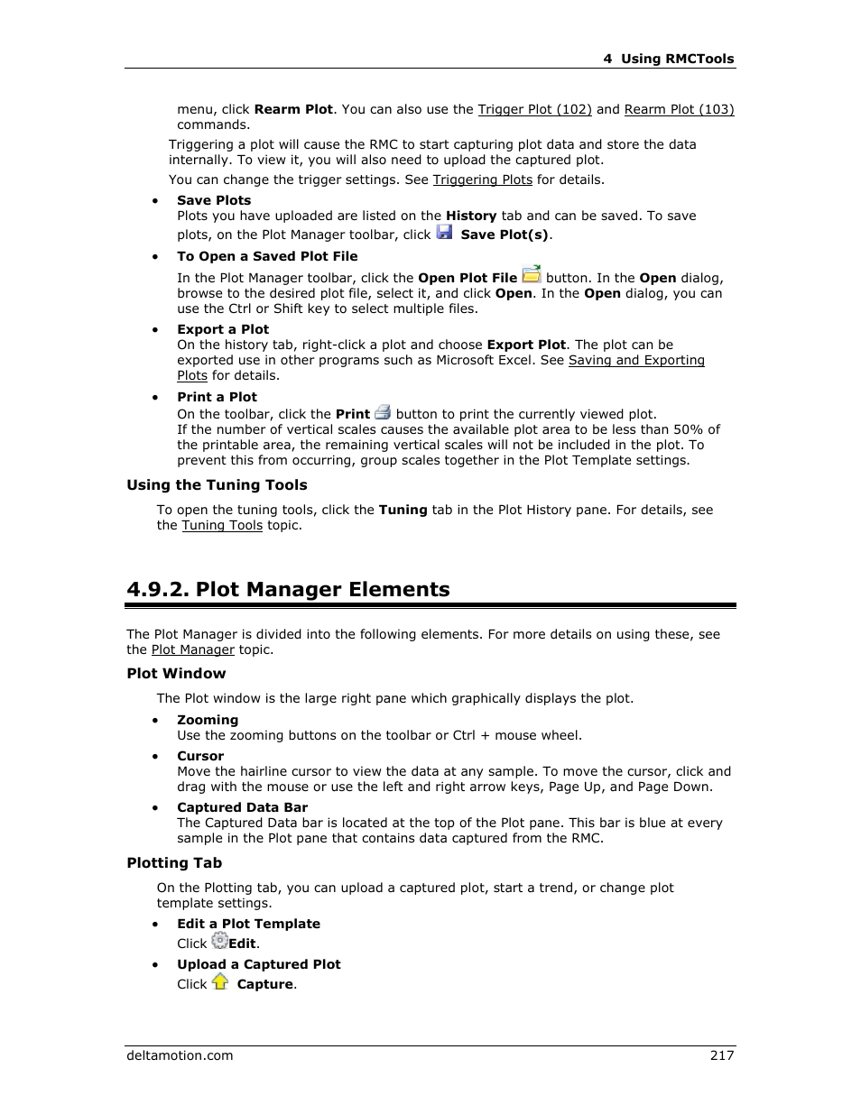 Plot manager elements | Delta RMC151 User Manual | Page 237 / 1221