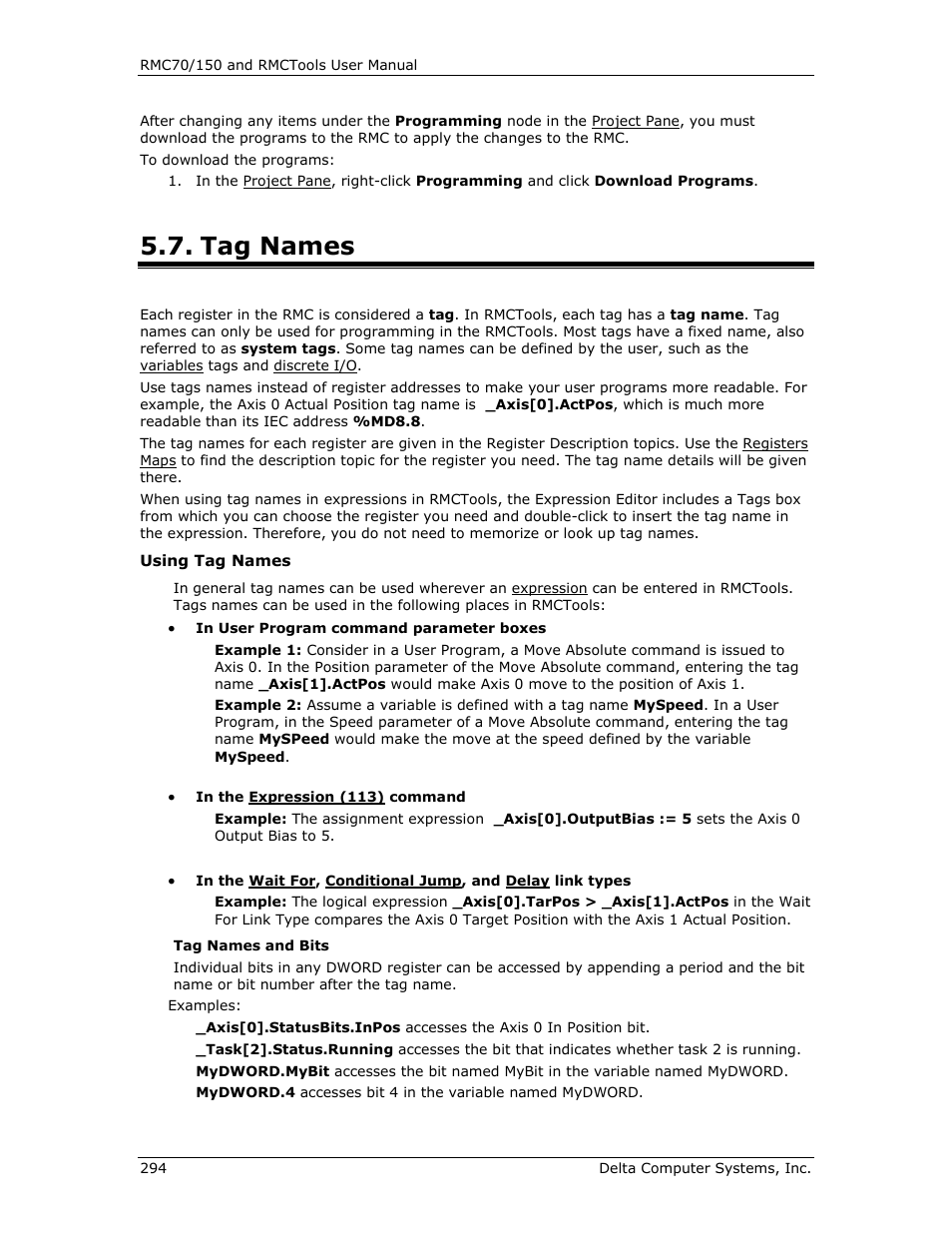 Tag names | Delta RMC151 User Manual | Page 314 / 1221