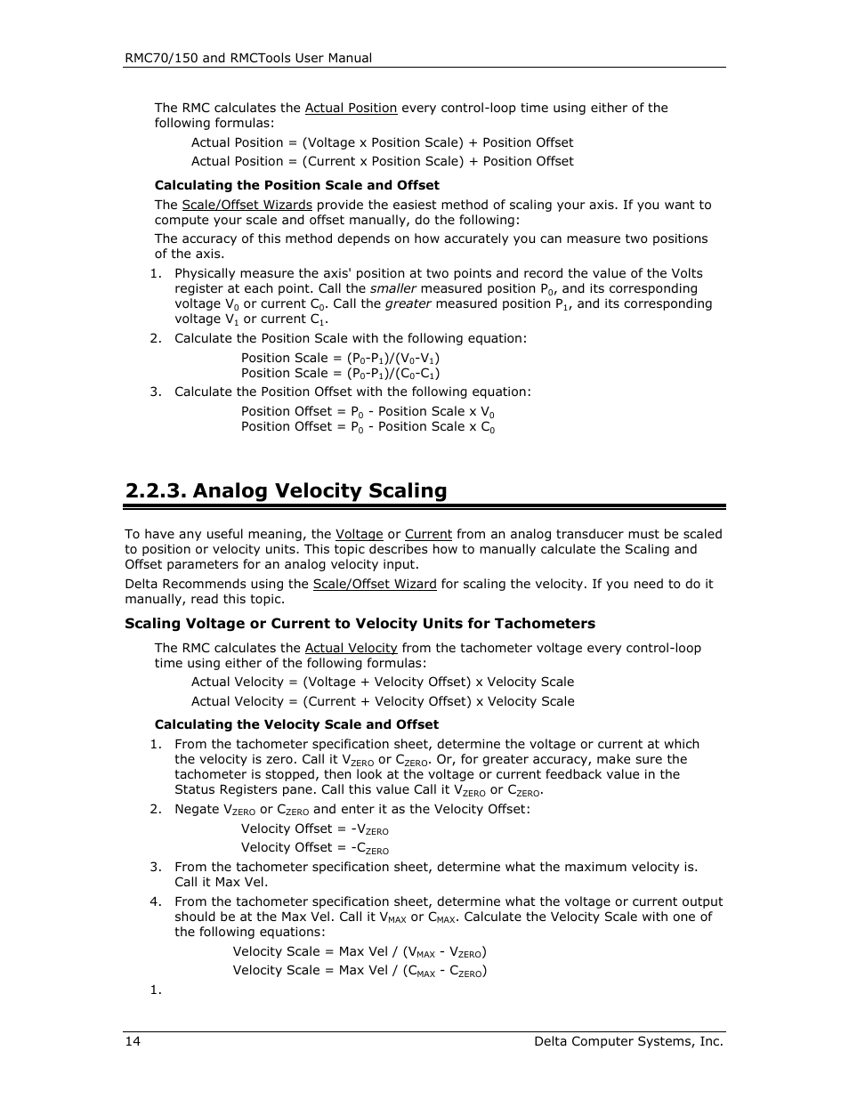 Analog velocity scaling | Delta RMC151 User Manual | Page 34 / 1221