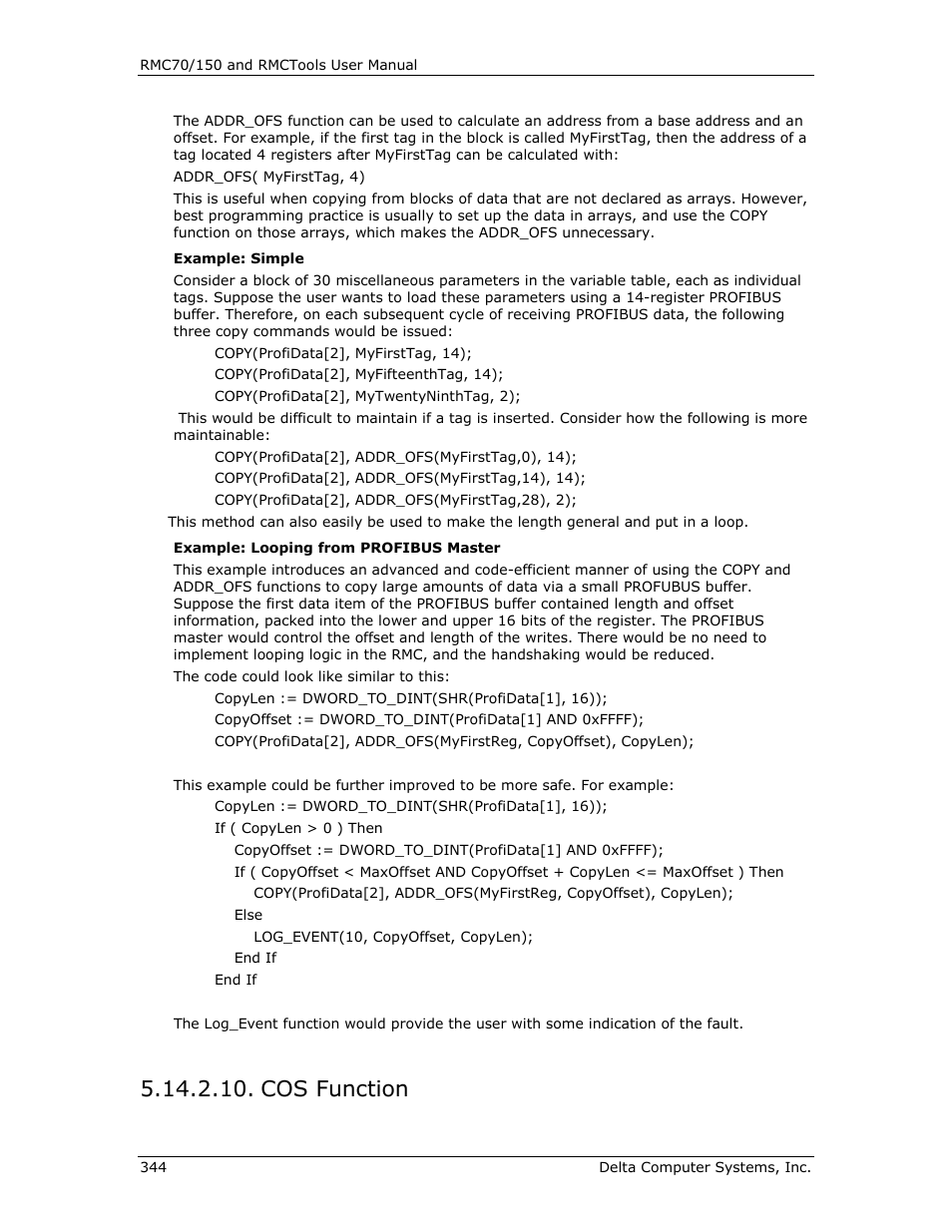 Cos function, Cos( a ) | Delta RMC151 User Manual | Page 364 / 1221