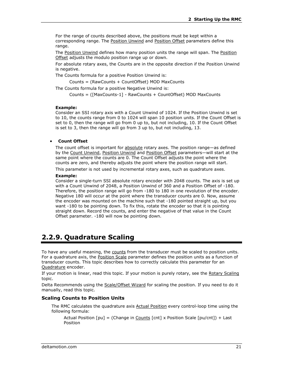 Quadrature scaling | Delta RMC151 User Manual | Page 41 / 1221