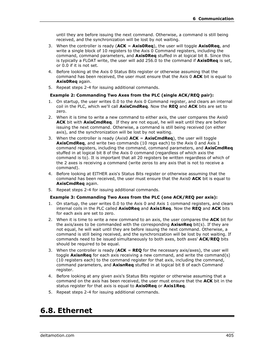 Ethernet | Delta RMC151 User Manual | Page 425 / 1221