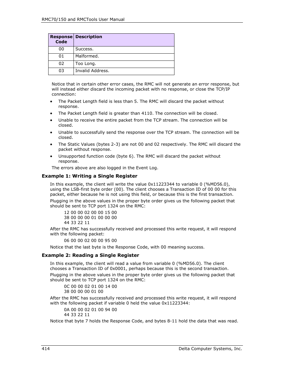 Delta RMC151 User Manual | Page 434 / 1221