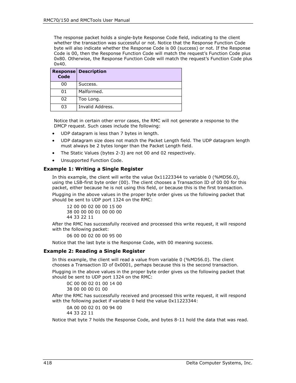 Delta RMC151 User Manual | Page 438 / 1221