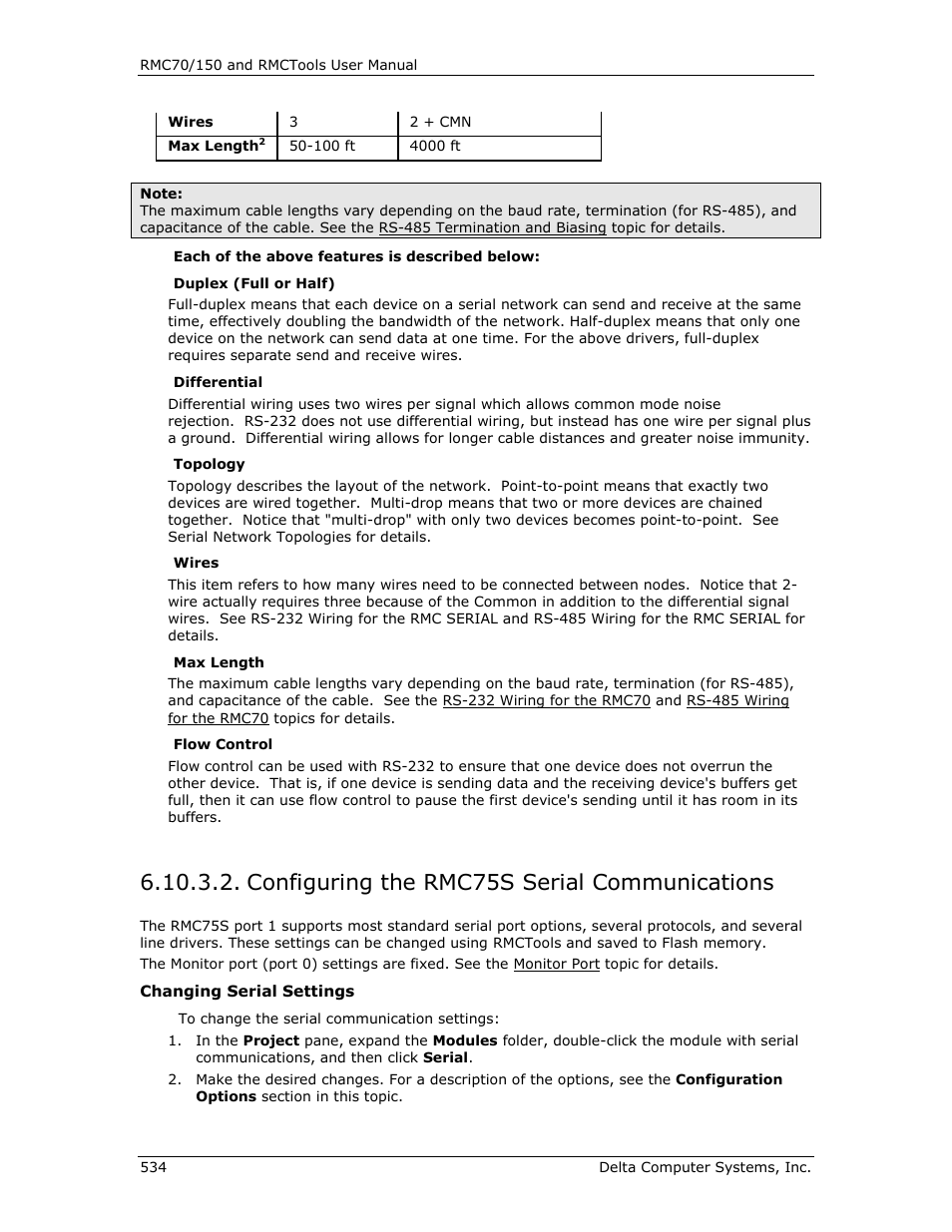 Configuring the rmc75s serial communications, Configuring serial communications, Configuring the rmc7 x s serial communications | E configuring serial, Communications | Delta RMC151 User Manual | Page 554 / 1221