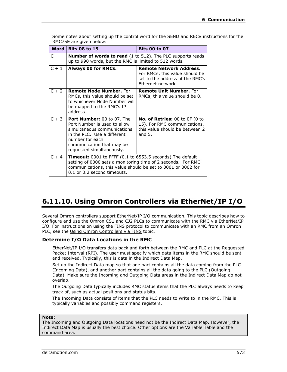 Using omron controllers via ethernet/ip i/o, Omron plcs via ethernet/ip i/o, Using omron | Controllers via ethernet/ip i/o | Delta RMC151 User Manual | Page 593 / 1221