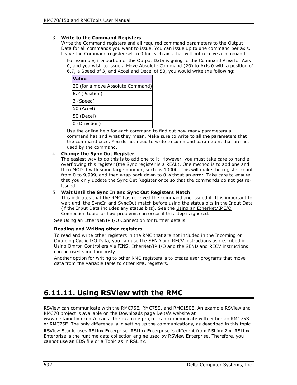 Using rsview with the rmc, Rsview, Rsview with the rmc | E rsview with the rmc | Delta RMC151 User Manual | Page 612 / 1221