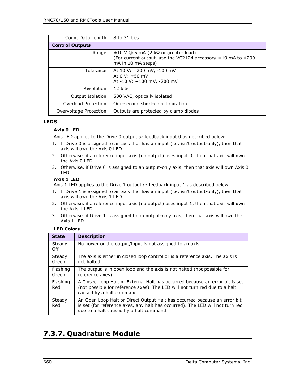 Quadrature module | Delta RMC151 User Manual | Page 680 / 1221