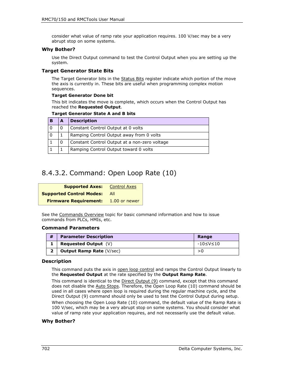 Command: open loop rate (10), Open loop rate (10), N open loop rate (10) | Open loop, R open loop rate (10), E open loop rate (10) | Delta RMC151 User Manual | Page 722 / 1221