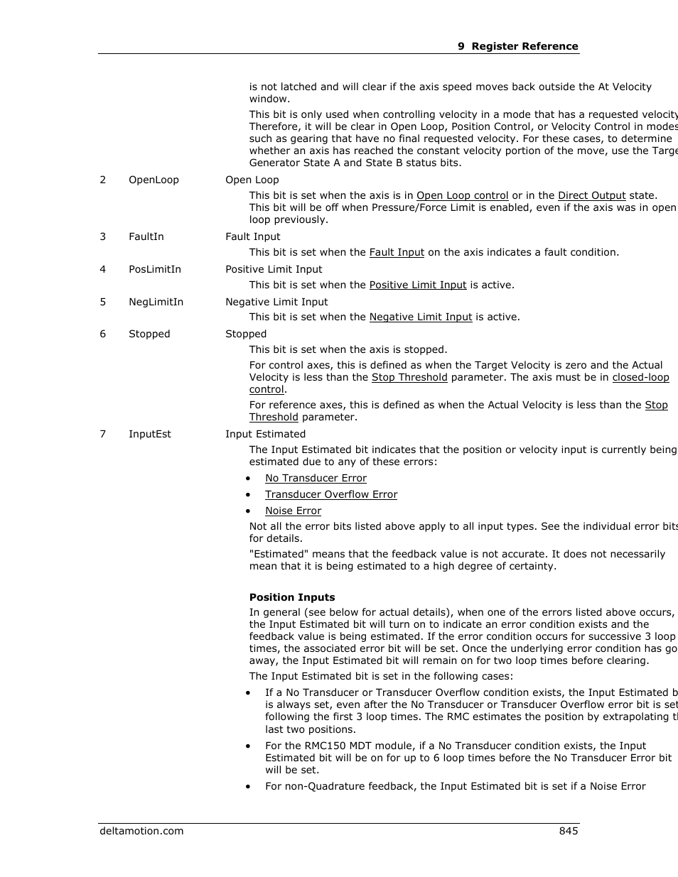 Auto stops, Positive limit input, Negative limit input | Auto, Stops, Positive limit input status bit, Negative, Limit input status bit, Auto stop, T auto stop | Delta RMC151 User Manual | Page 865 / 1221