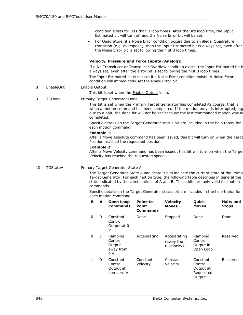 E done, Target, Generator done | Target generator done | Delta RMC151 User Manual | Page 866 / 1221