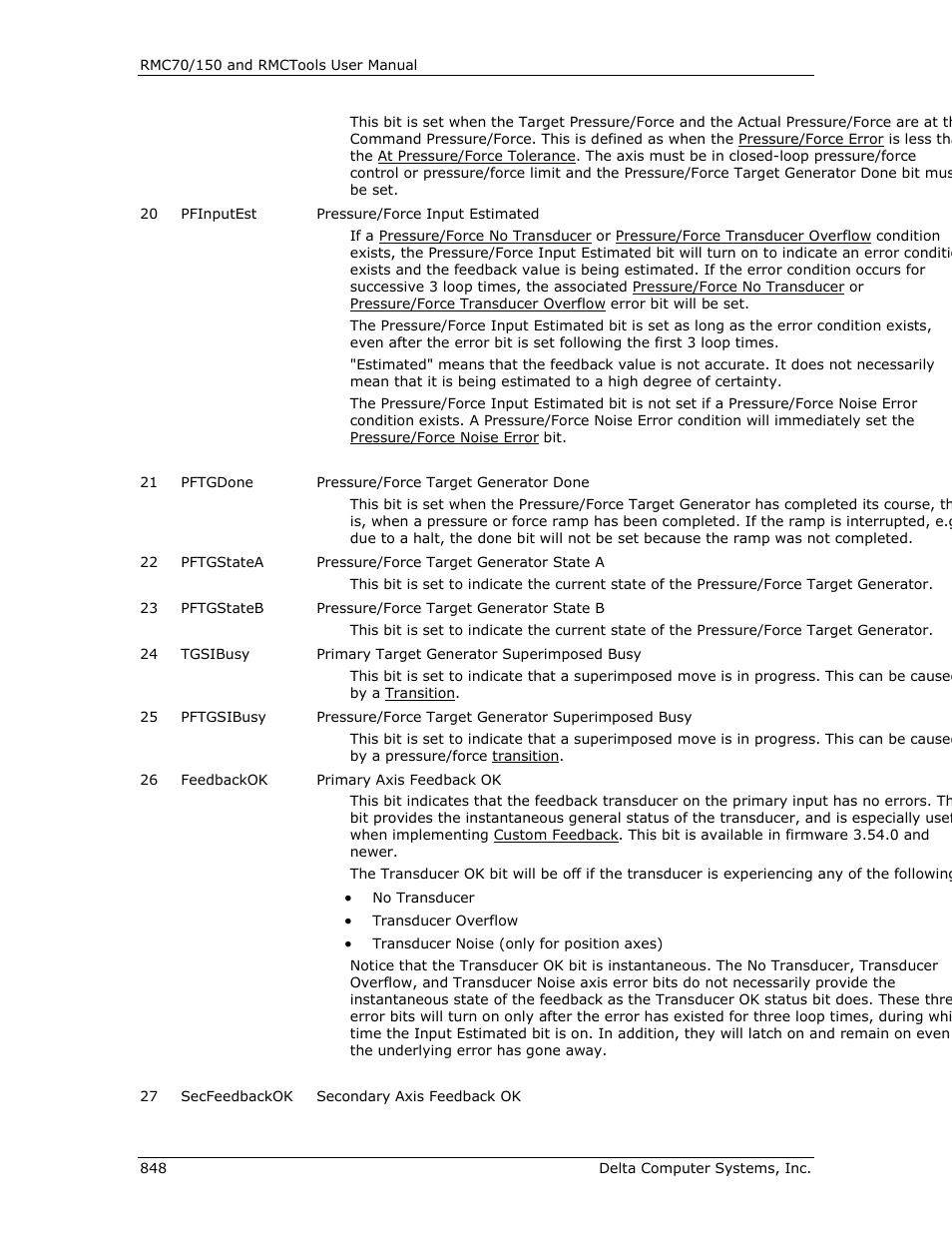 Feedback ok status bit, E feedback ok, E transducerok | Delta RMC151 User Manual | Page 868 / 1221