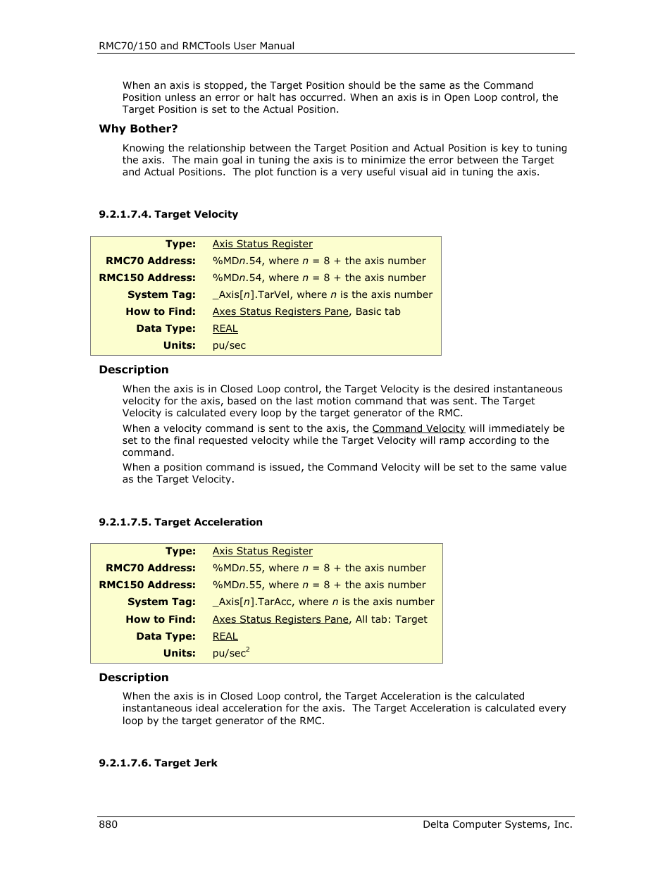 Target velocity, Target acceleration, Target jerk | Target velocity) an | Delta RMC151 User Manual | Page 900 / 1221