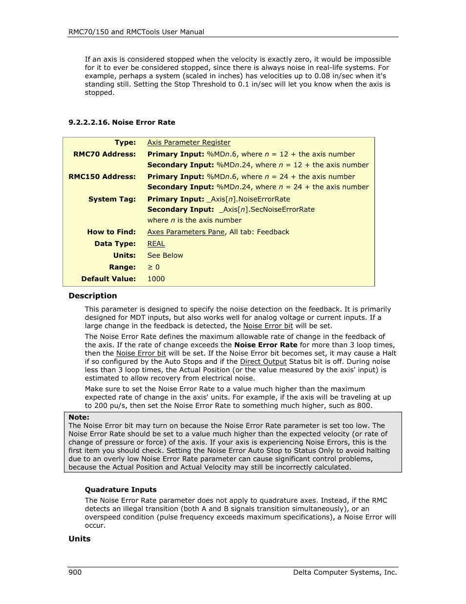 Noise error rate, E noise error, Rate | Noise error, E noise error rate | Delta RMC151 User Manual | Page 920 / 1221