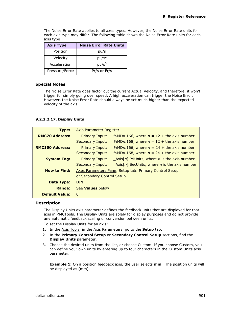 Display units, E display units | Delta RMC151 User Manual | Page 921 / 1221