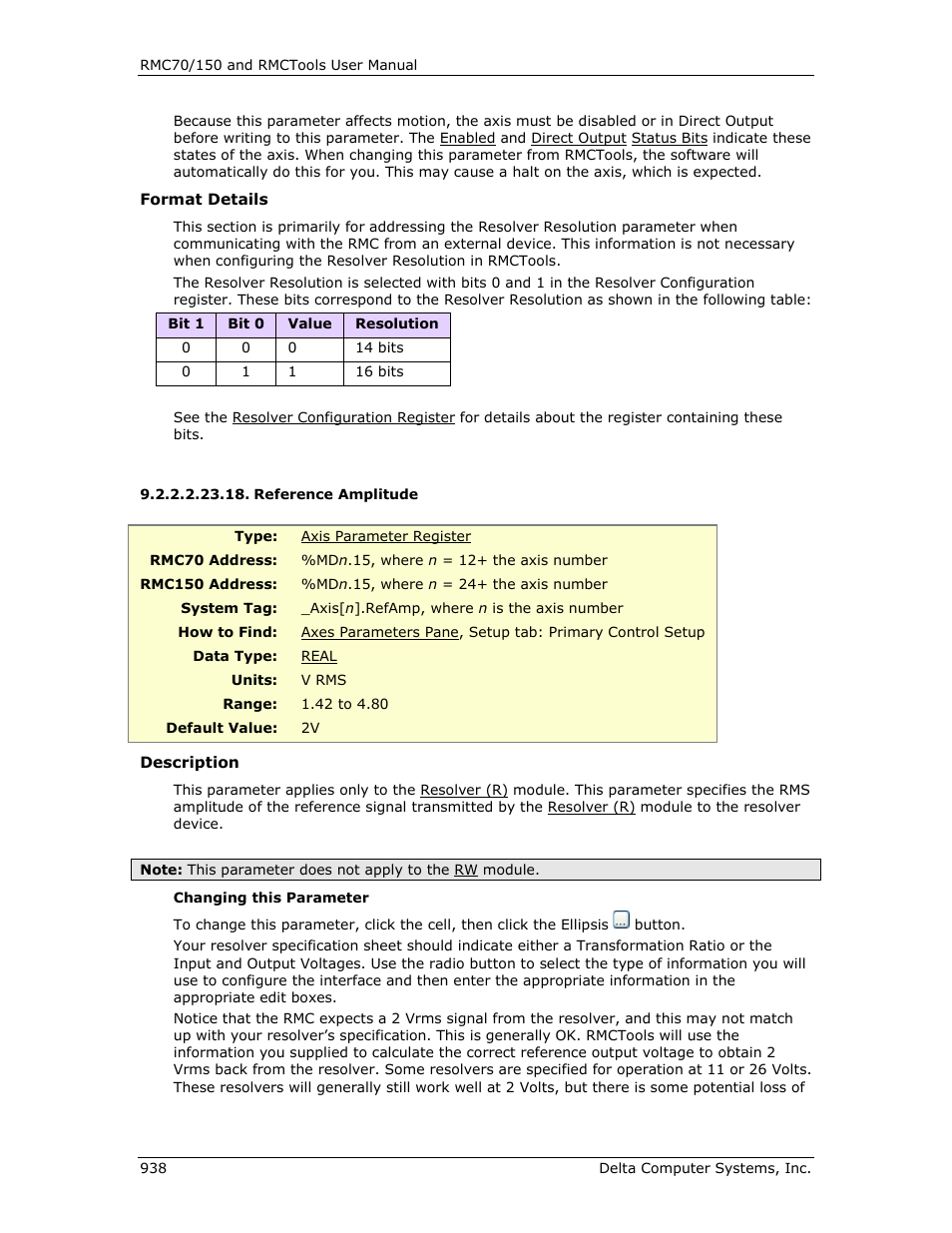 Reference amplitude | Delta RMC151 User Manual | Page 958 / 1221