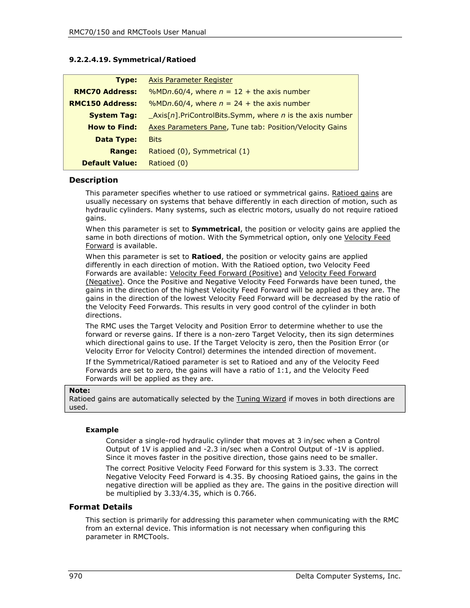 Symmetrical/ratioed, E symmetrical/ratioed, Ratioed | Symmetrical, T to ratioed | Delta RMC151 User Manual | Page 990 / 1221