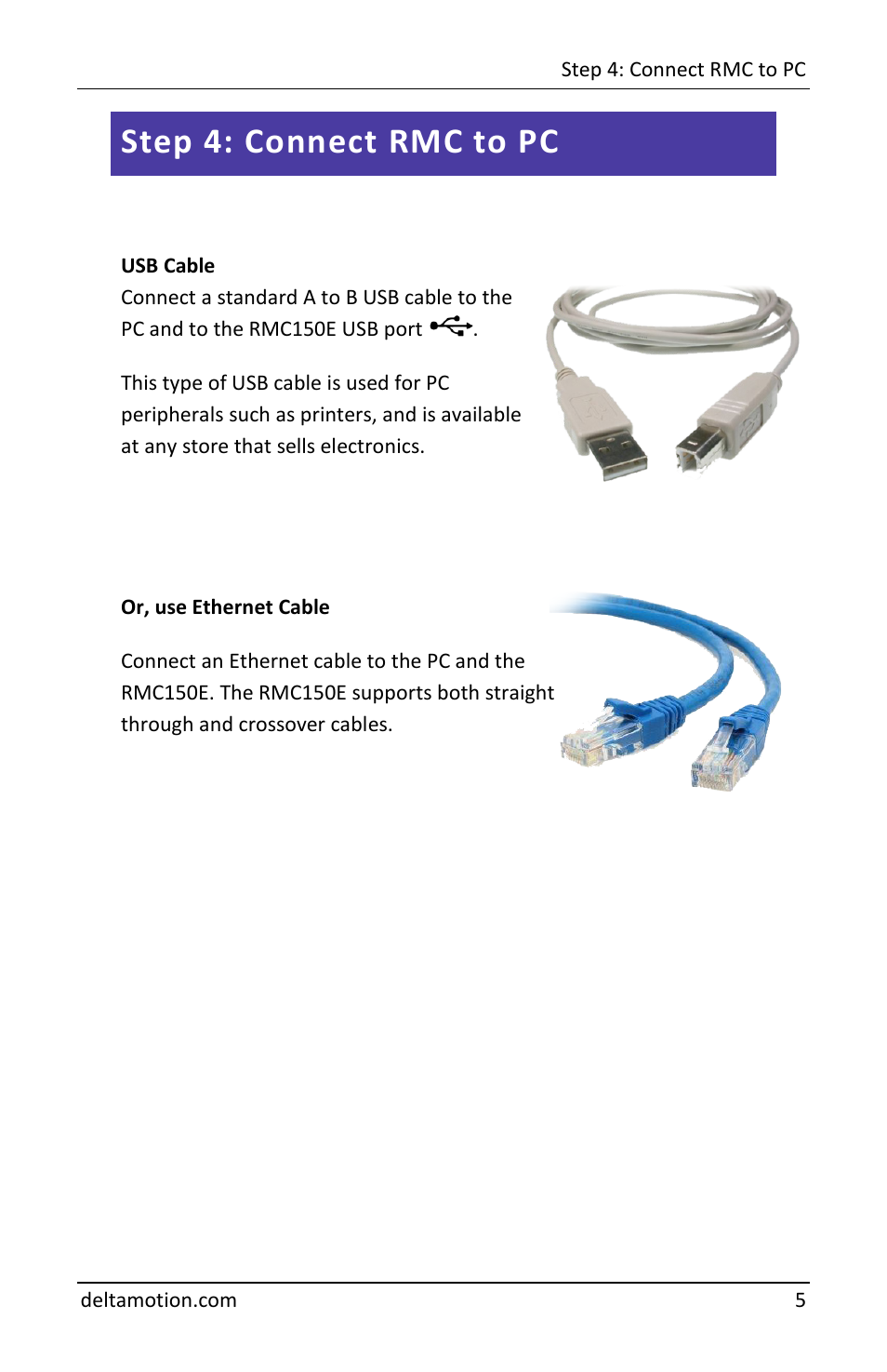 Step 4: connect rmc to pc | Delta RMC151 User Manual | Page 7 / 44