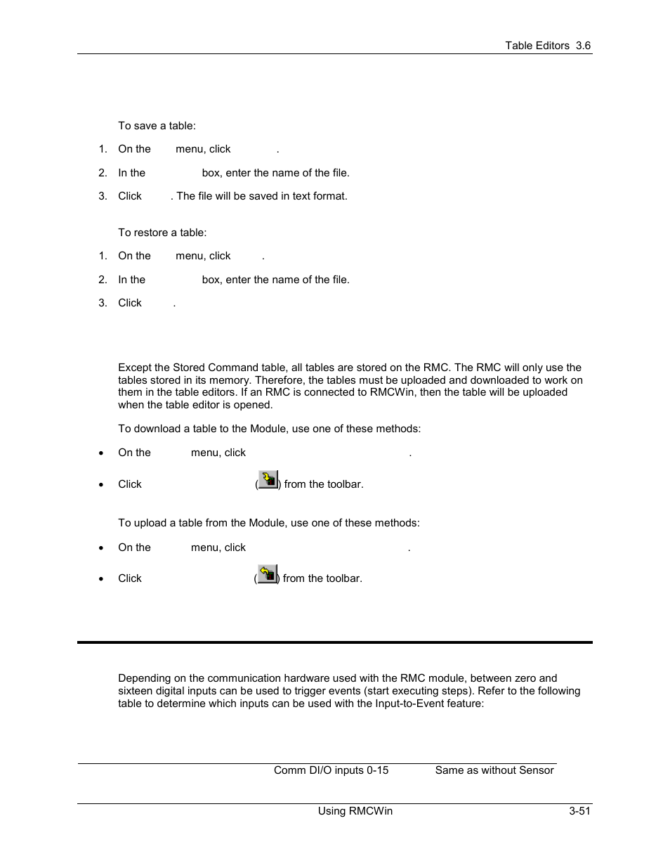 Editing the input to event table, Editing the input to event table -51, 2 editing the input to event table | Delta RMC101 User Manual | Page 101 / 951