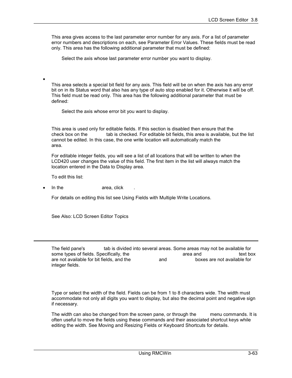 Lcd screen editor: format tab details, Lcd screen editor: format tab details -63, 6 lcd screen editor: format tab details | Delta RMC101 User Manual | Page 113 / 951