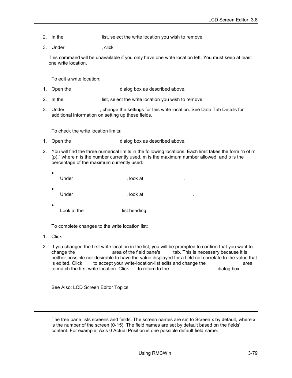 Lcd screen editor: renaming fields, Lcd screen editor: renaming fields -79, 6 lcd screen editor: renaming fields | Delta RMC101 User Manual | Page 129 / 951