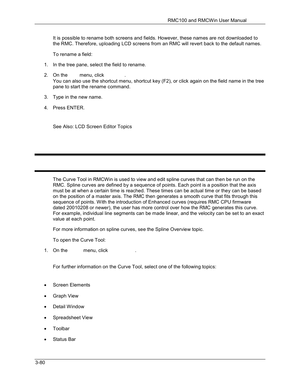 9 curve tool, Curve tool: overview, Curve tool -80 | Curve tool: overview -80, 1 curve tool: overview | Delta RMC101 User Manual | Page 130 / 951