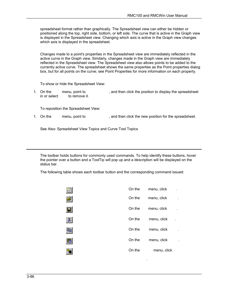 Curve tool: toolbar, Curve tool: toolbar -86, 5 curve tool: toolbar | Delta RMC101 User Manual | Page 136 / 951