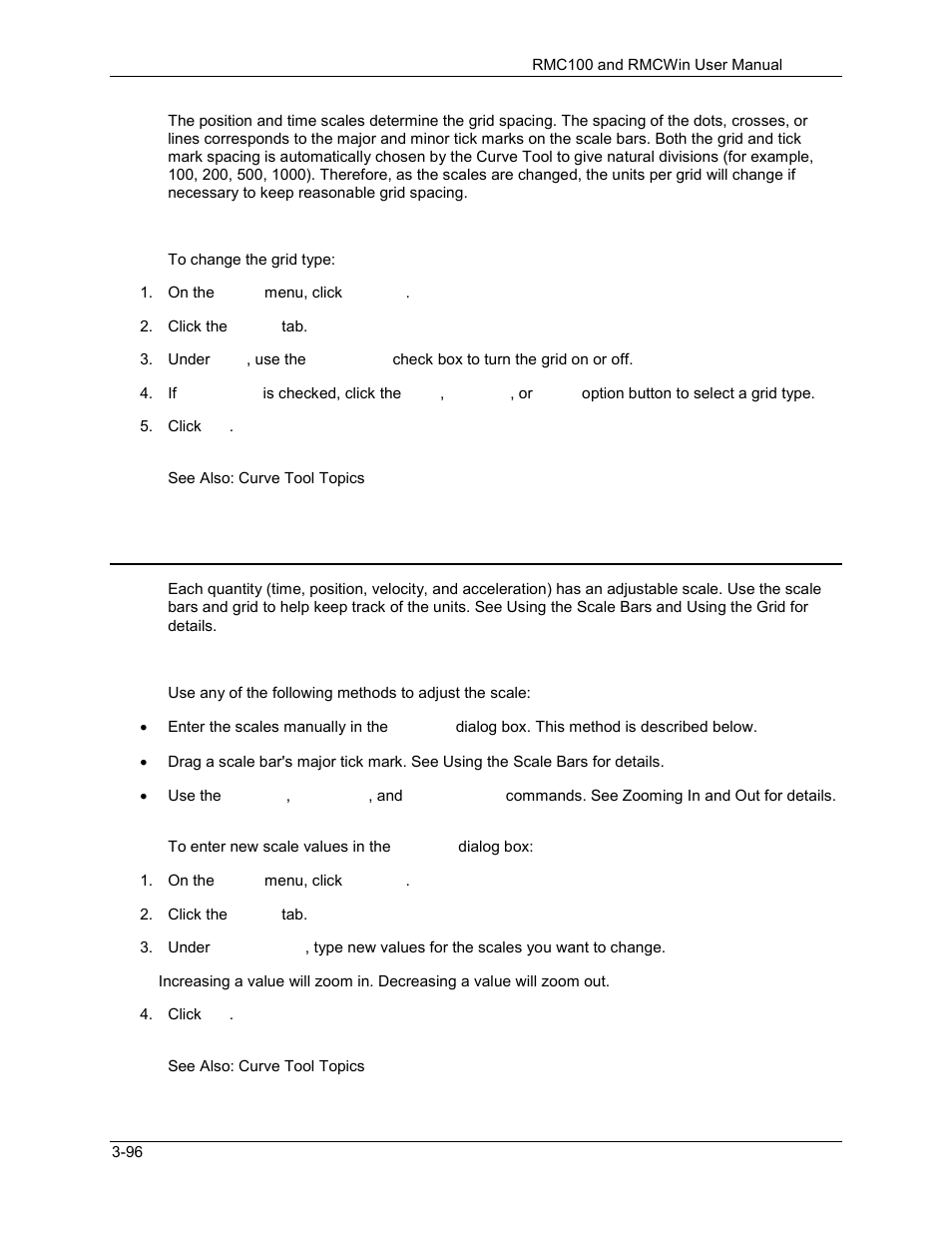 Curve tool: adjusting the scales, Curve tool: adjusting the scales -96, 4 curve tool: adjusting the scales | Delta RMC101 User Manual | Page 146 / 951