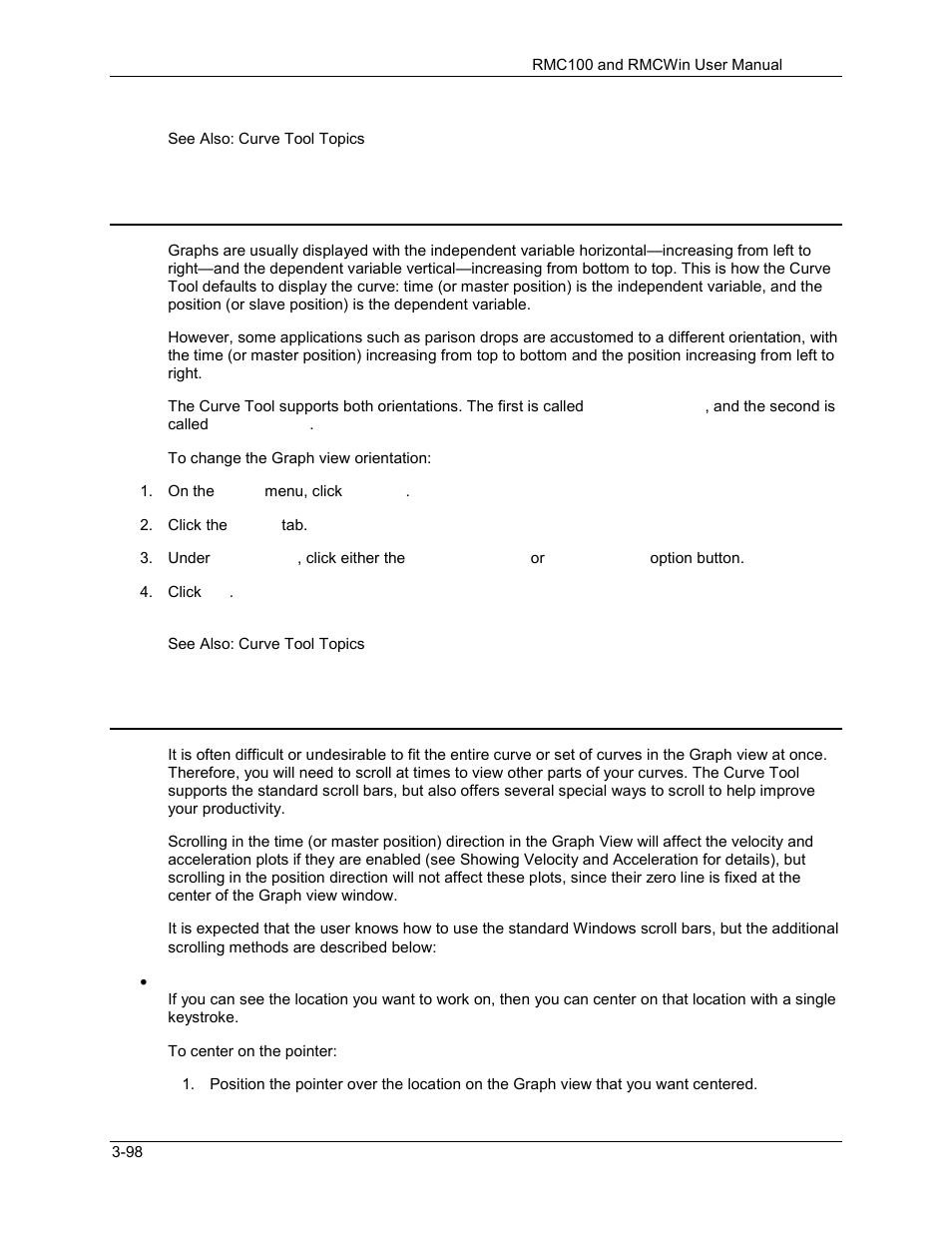 Curve tool: changing the orientation, Curve tool: scrolling, 6 curve tool: changing the orientation | 7 curve tool: scrolling | Delta RMC101 User Manual | Page 148 / 951