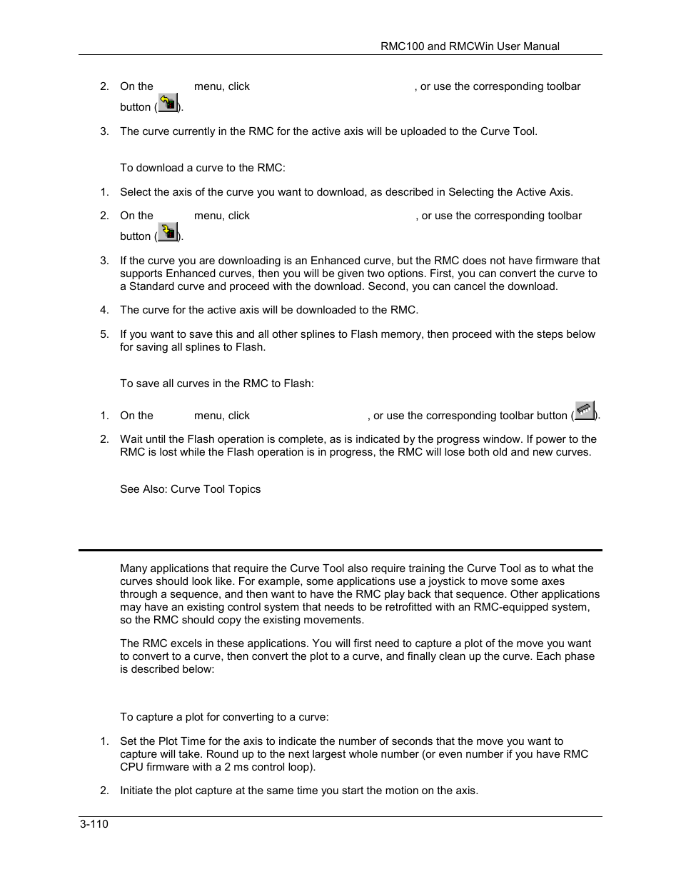 Curve tool: converting a plot to a curve, Curve tool: converting a plot to a curve -110, 6 curve tool: converting a plot to a curve | Delta RMC101 User Manual | Page 160 / 951
