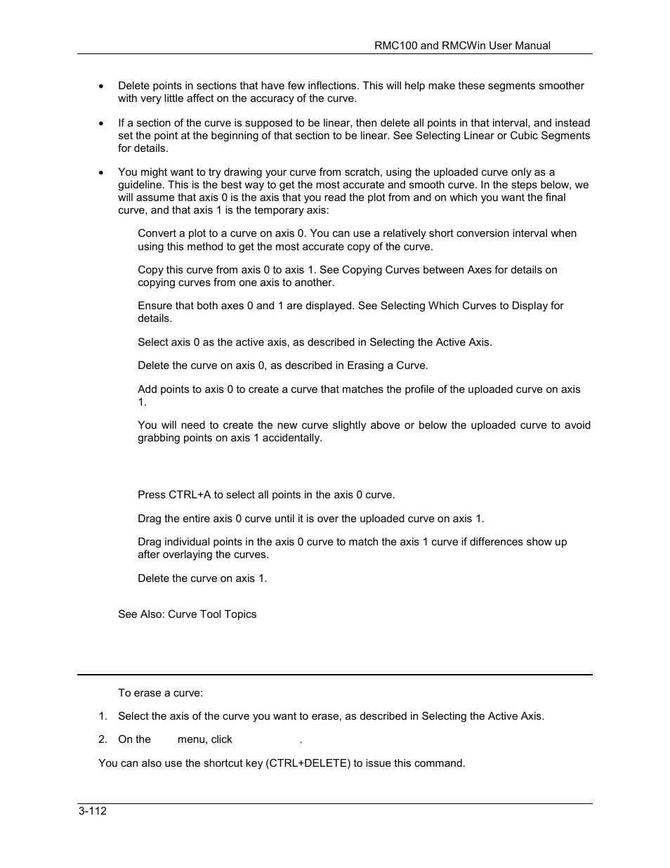 Curve tool: erasing a curve, Curve tool: erasing a curve -112, 7 curve tool: erasing a curve | Delta RMC101 User Manual | Page 162 / 951