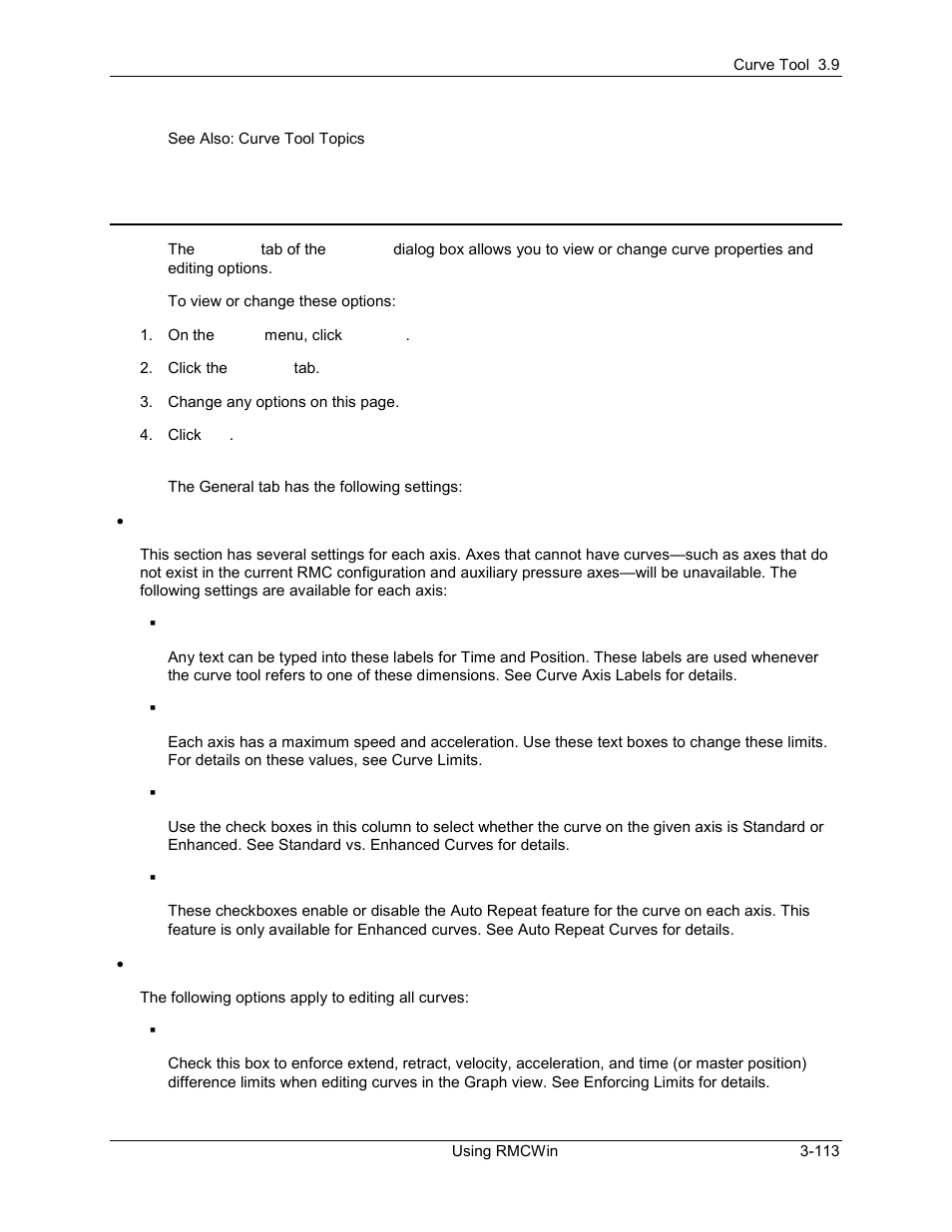 Curve tool: curve properties and editing options, 8 curve tool: curve properties and editing options | Delta RMC101 User Manual | Page 163 / 951