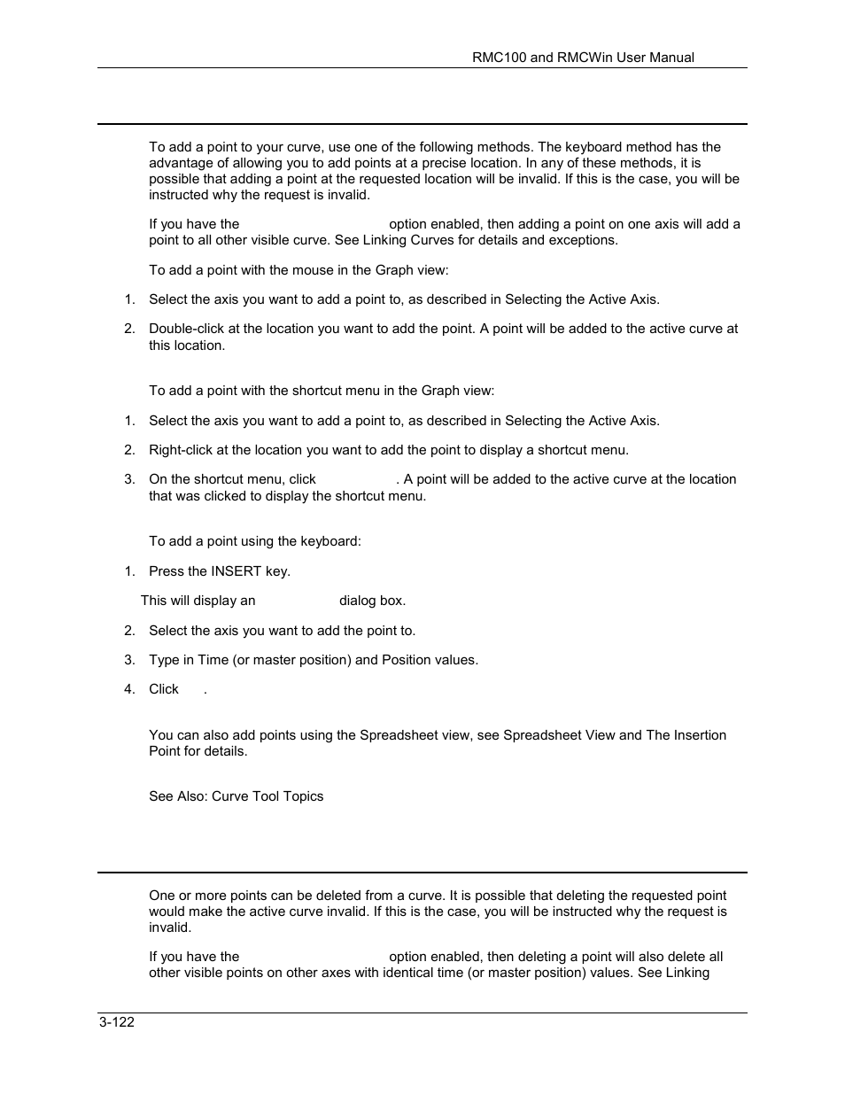 Curve tool: adding points, Curve tool: deleting points, 3 curve tool: adding points | 4 curve tool: deleting points | Delta RMC101 User Manual | Page 172 / 951