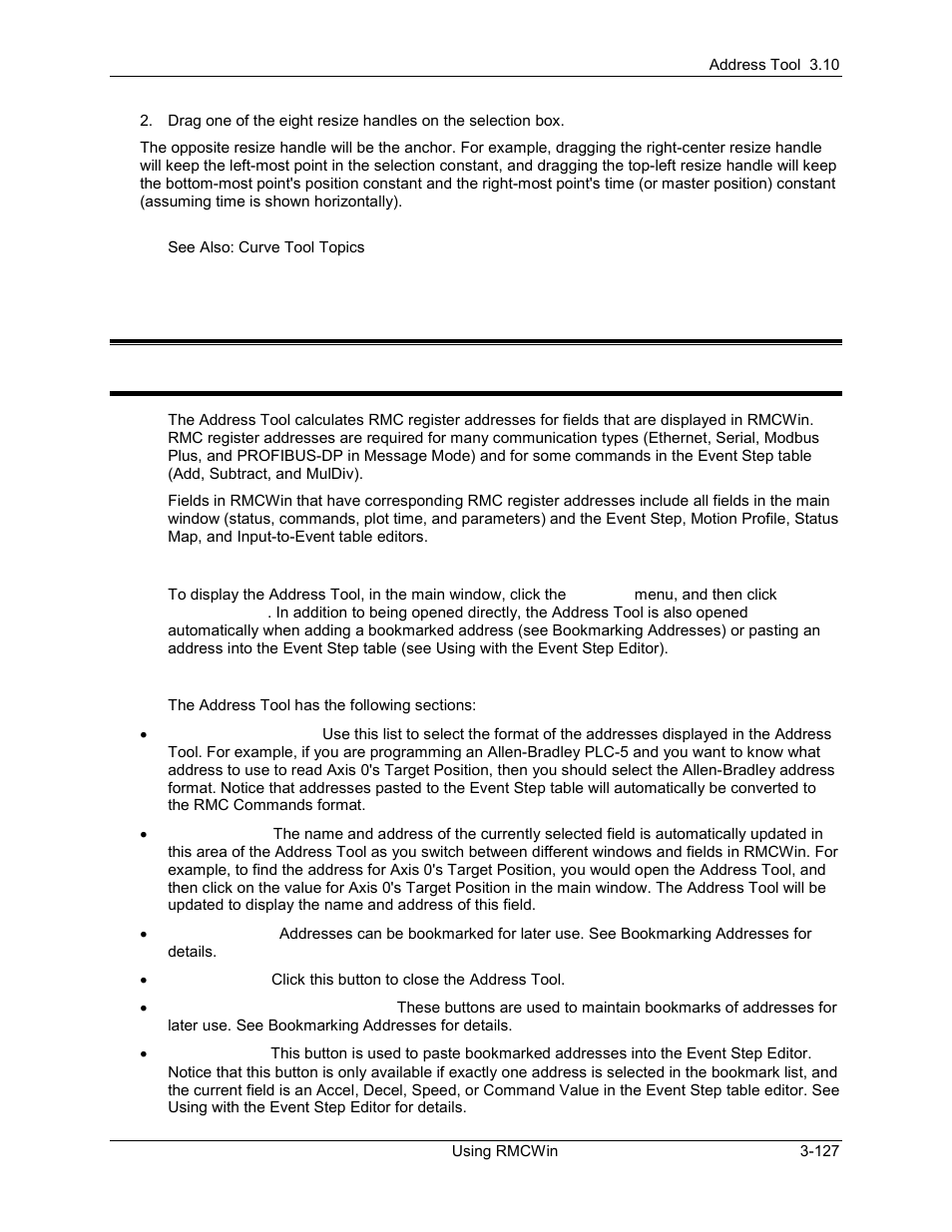 10 address tool, Address tool: overview, Address tool -127 | Address tool: overview -127, 1 address tool: overview | Delta RMC101 User Manual | Page 177 / 951