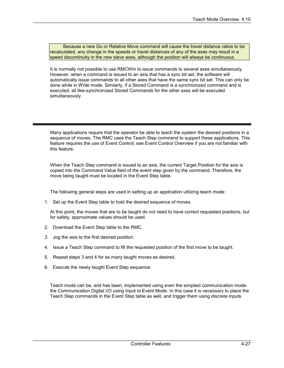 Teach mode overview, Teach mode overview -27, 10 teach mode overview | Delta RMC101 User Manual | Page 213 / 951