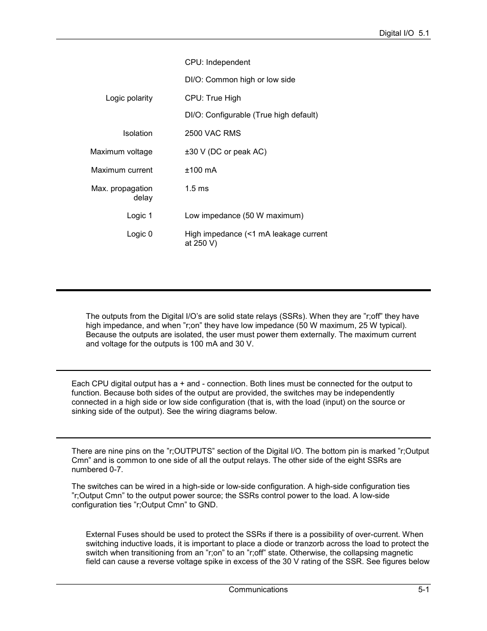 Digital i/o wiring, 1 cpu digital outputs, 2 di/o digital outputs | Digital i/o wiring -1, Cpu digital outputs -1 di/o digital outputs -1, 2 digital i/o wiring | Delta RMC101 User Manual | Page 251 / 951