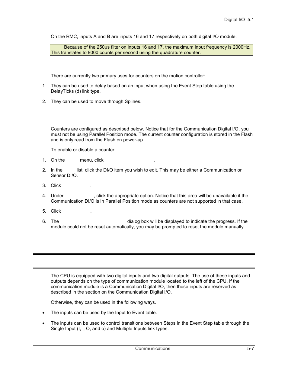 4 cpu digital i/o, Using the cpu digital i/o, Cpu digital i/o -7 | Using the cpu digital i/o -7, 1 using the cpu digital i/o | Delta RMC101 User Manual | Page 257 / 951