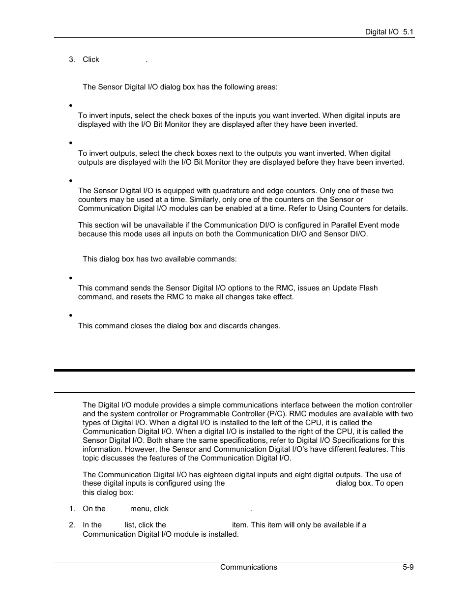 6 communication digital i/o, Using the communication digital i/o, Communication digital i/o -9 | Using the communication digital i/o -9, 1 using the communication digital i/o | Delta RMC101 User Manual | Page 259 / 951