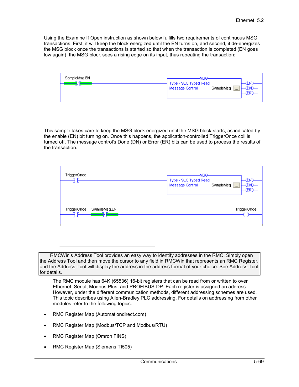 Rmc register map (allen-bradley), Rmc register map (allen-bradley) -69 | Delta RMC101 User Manual | Page 319 / 951