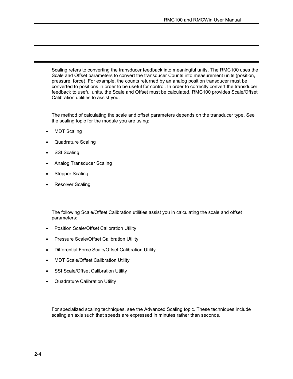 2 setup details, Scaling overview, Setup details -4 | Scaling overview -4, 1 scaling overview | Delta RMC101 User Manual | Page 32 / 951