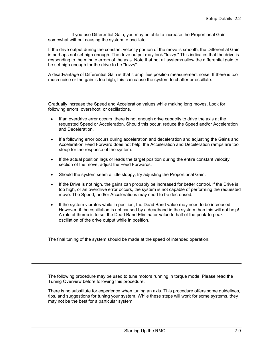 Tuning a torque motor, Tuning a torque motor -9, 3 tuning a torque motor | Delta RMC101 User Manual | Page 37 / 951