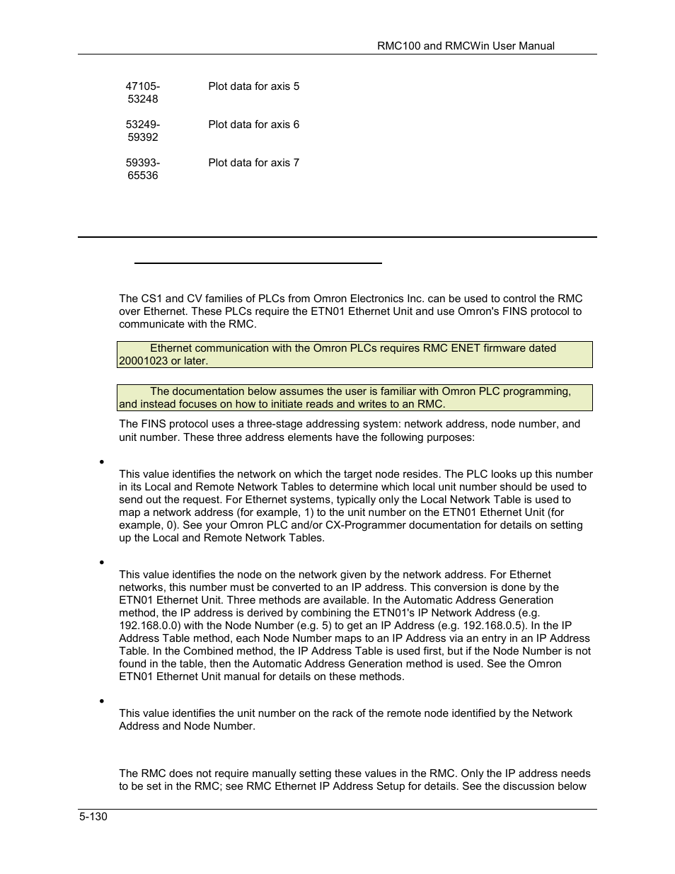 5 omron cs1 and cv plcs, Using omron plcs with the rmc enet, Omron cs1 and cv plcs -130 | Using omron plcs with the rmc enet -130 | Delta RMC101 User Manual | Page 380 / 951