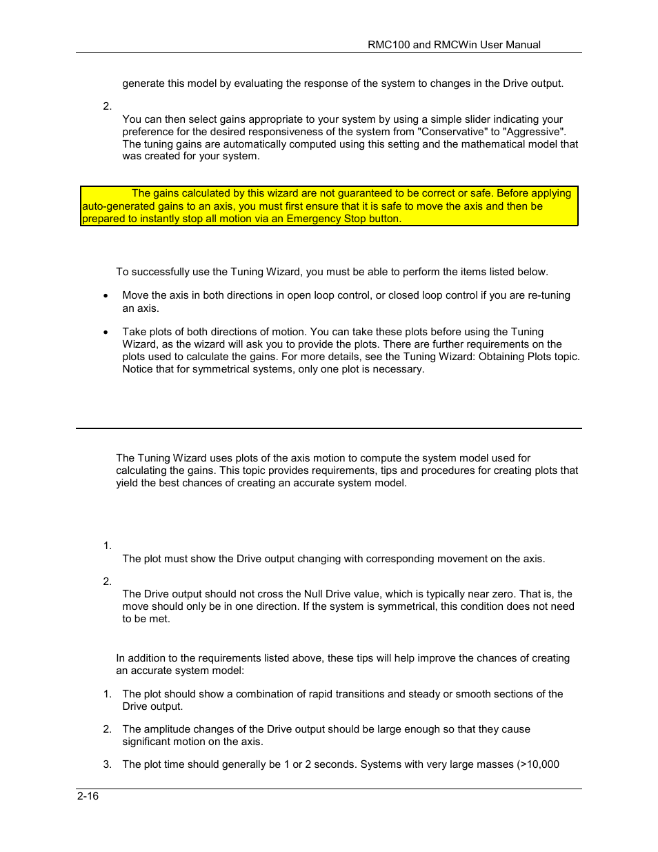 Tuning wizard: obtaining plots, Tuning wizard: obtaining plots -16, 6 tuning wizard: obtaining plots | Delta RMC101 User Manual | Page 44 / 951