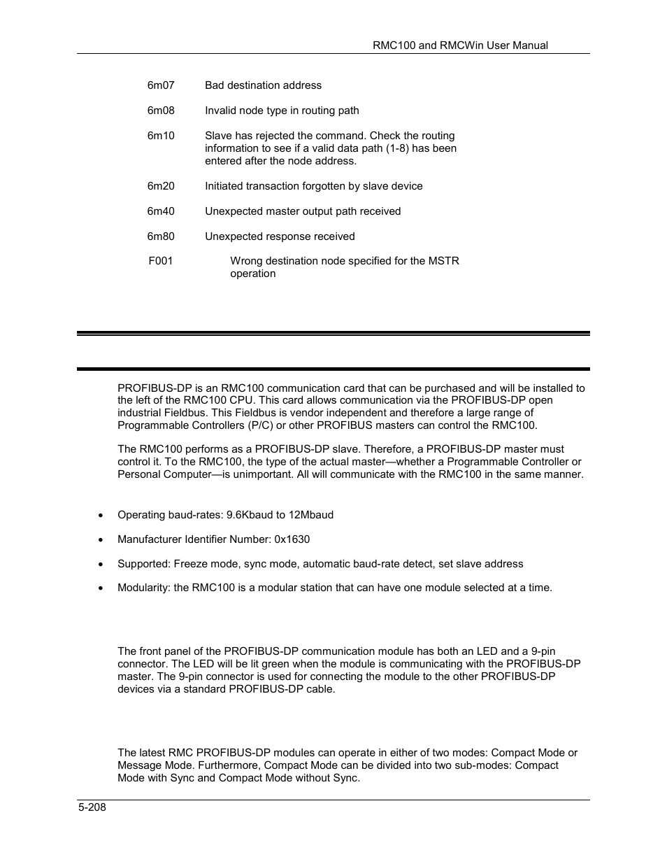 4 profibus-dp, Profibus-dp, Profibus-dp -208 | 1 profibus-dp | Delta RMC101 User Manual | Page 458 / 951