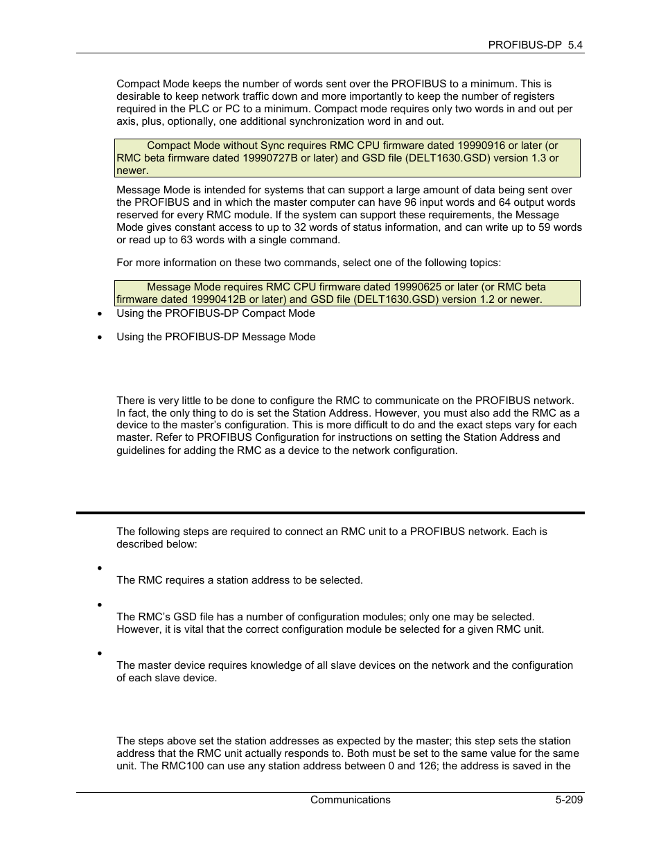 Profibus configuration, Profibus configuration -209, 2 profibus configuration | Delta RMC101 User Manual | Page 459 / 951