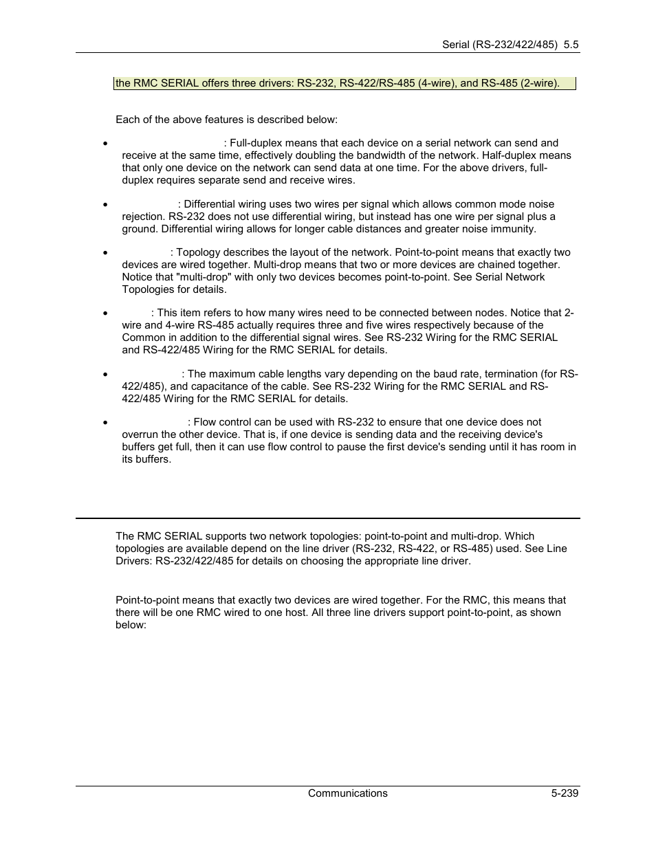 Serial network topologies, Serial network topologies -239, 4 serial network topologies | Delta RMC101 User Manual | Page 489 / 951