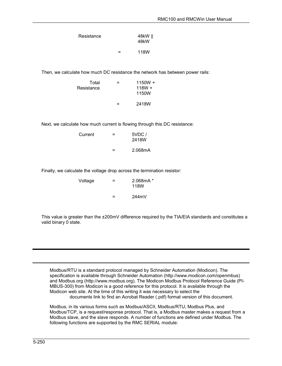 3 rmc serial protocols, Using modbus/rtu with the rmc serial, Rmc serial protocols -250 | Using modbus/rtu with the rmc serial -250, 1 using modbus/rtu with the rmc serial | Delta RMC101 User Manual | Page 500 / 951