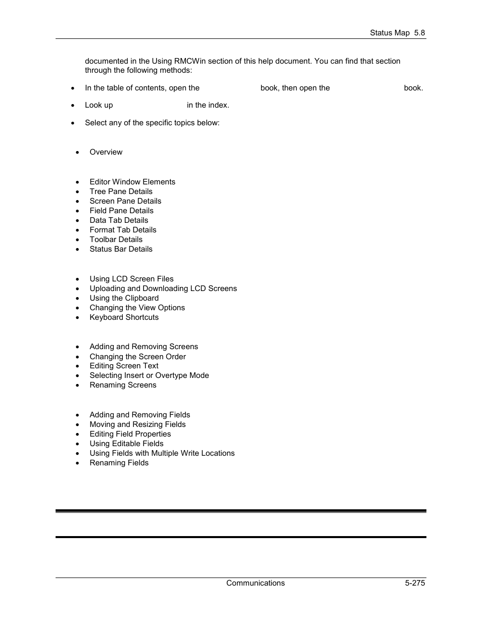 8 status map, Using the status map editor, Status map -275 | Using the status map editor -275, 1 using the status map editor | Delta RMC101 User Manual | Page 525 / 951