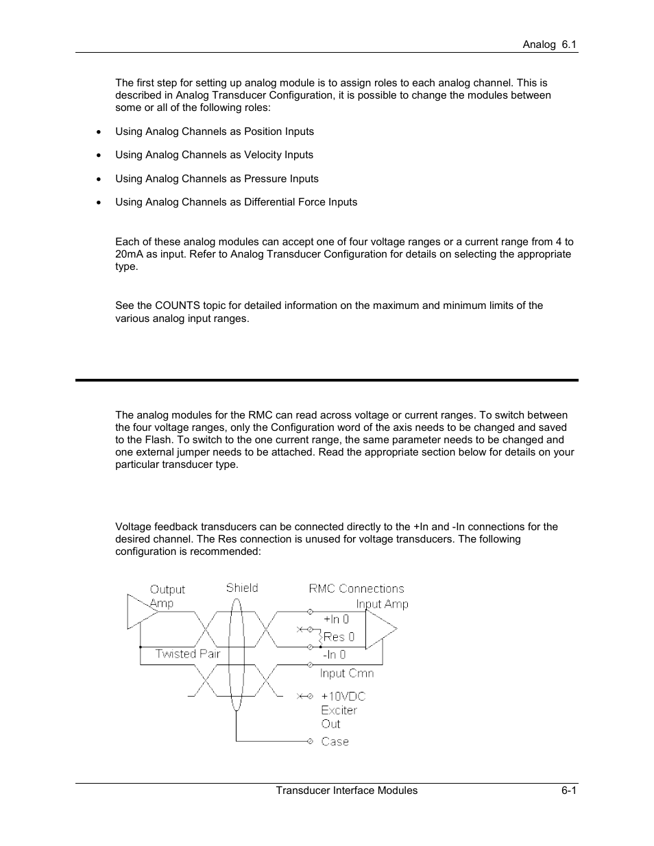 Analog transducer wiring, Analog transducer wiring -1, 2 analog transducer wiring | Delta RMC101 User Manual | Page 545 / 951